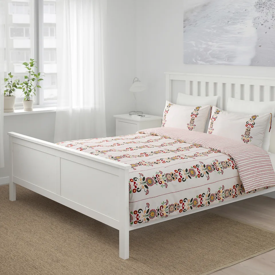 part: ÅKERKULLA duvet cover and 2 pillowcases