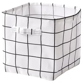 SLÅTTERVALL storage basket, textile, 32x35x32 cm