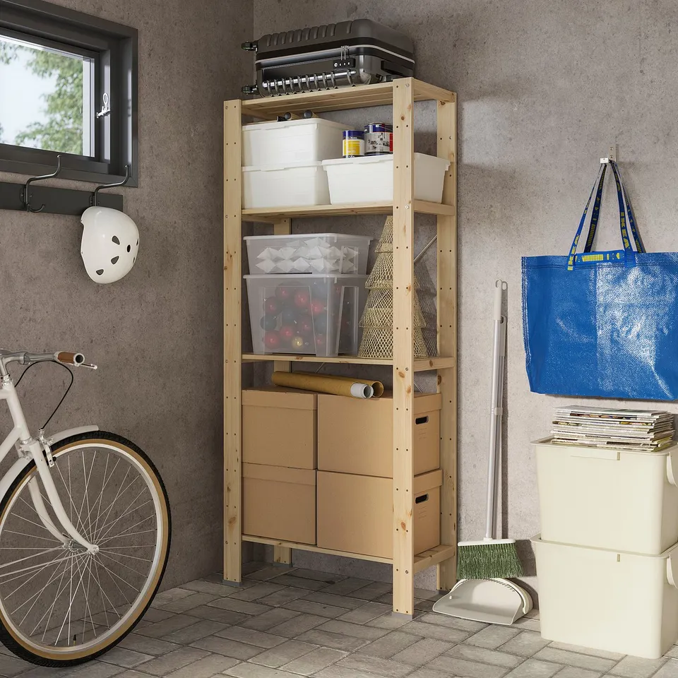HEJNE 1 section, with end protectors/softwood, 78x31x172 cm