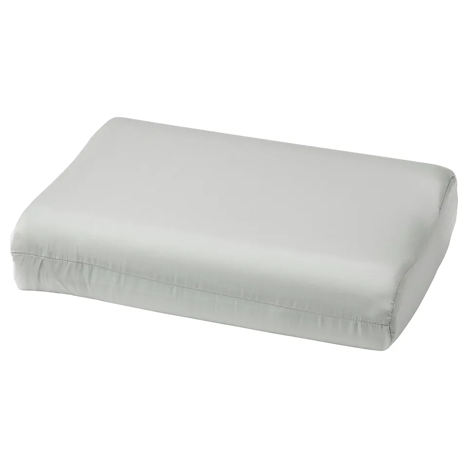 BÄRGLIM Pillowcase for ergonomic pillow, grey, 33x50 cm