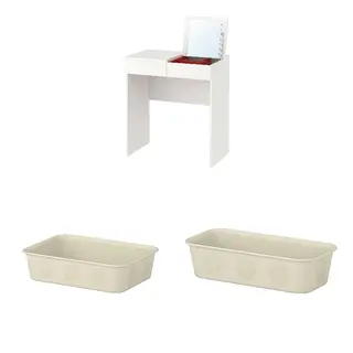 BRIMNES/NOJIG set: dressing table + organiser + organiser