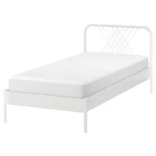 NESTTUN head and footboard, white, Width 96 x Height 86 cm