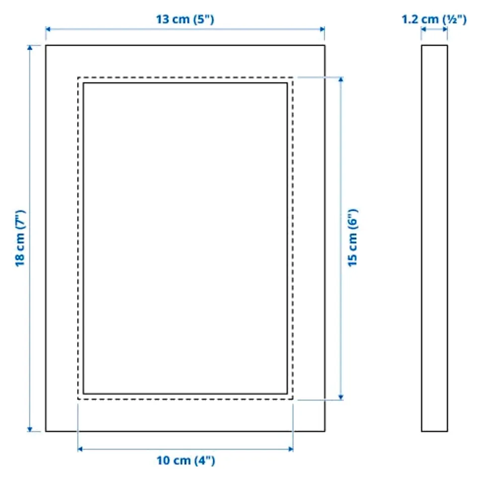 Illustration with measurements for the product: FISKBO.