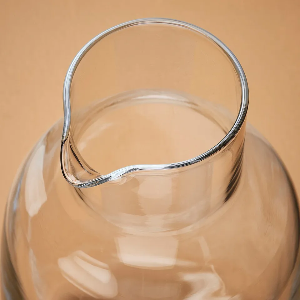 RÖDGASELL Carafe, clear glass, 1.2 l