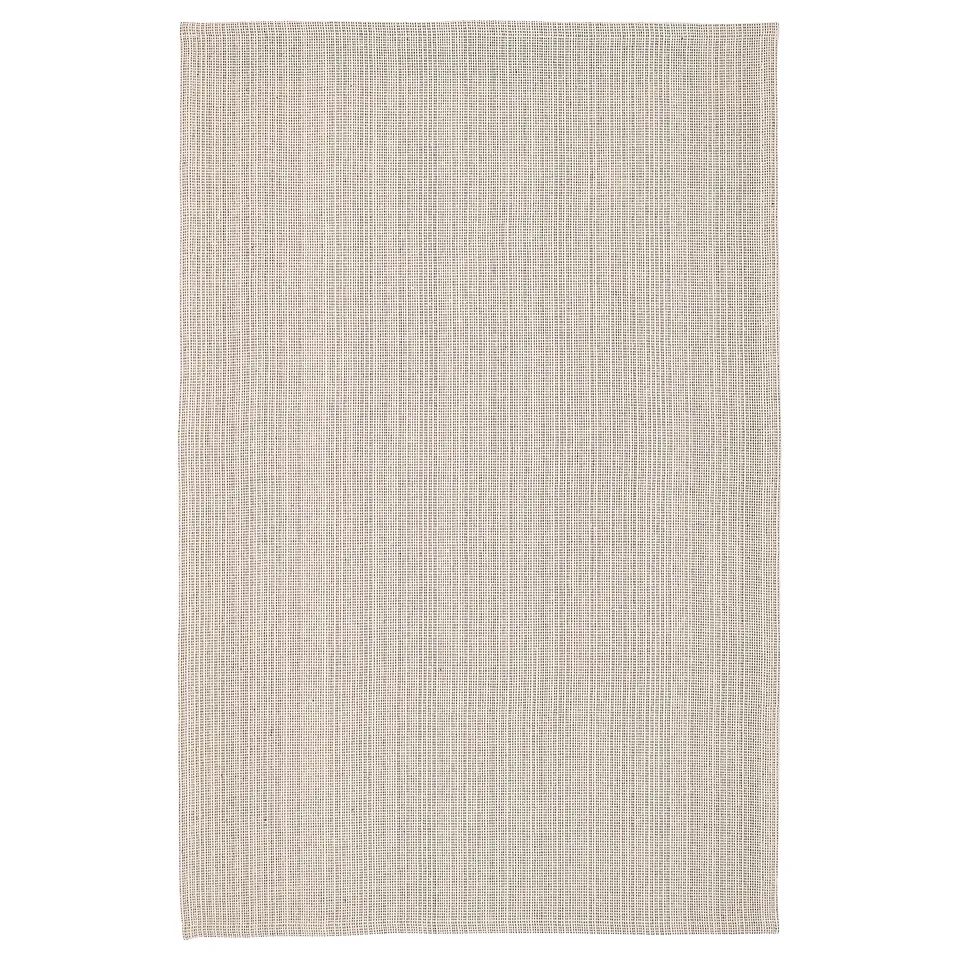 A beige TIPHEDE cotton rug, rectangular, with a flat-woven texture.