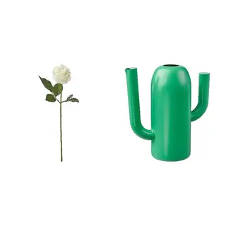 artificial flower + vase set: artificial flower + vase/watering can
