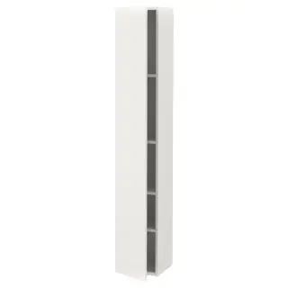 ENHET high cabinet with door, white, 30x32x180 cm