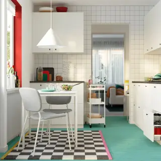 VIHALS set: dining table + chair x2