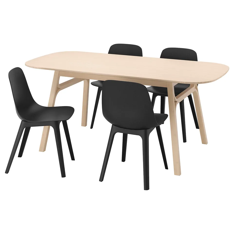 part: VOXLÖV / ODGER table and 4 chairs