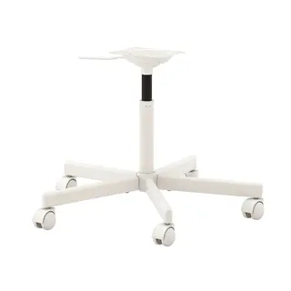 ÖRFJÄLL chair frame, swivel, white, Width 68 x Depth 68 cm