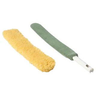 PEPPRIG duster with gap cleaning cover, green/yellow, Length 60 cm
