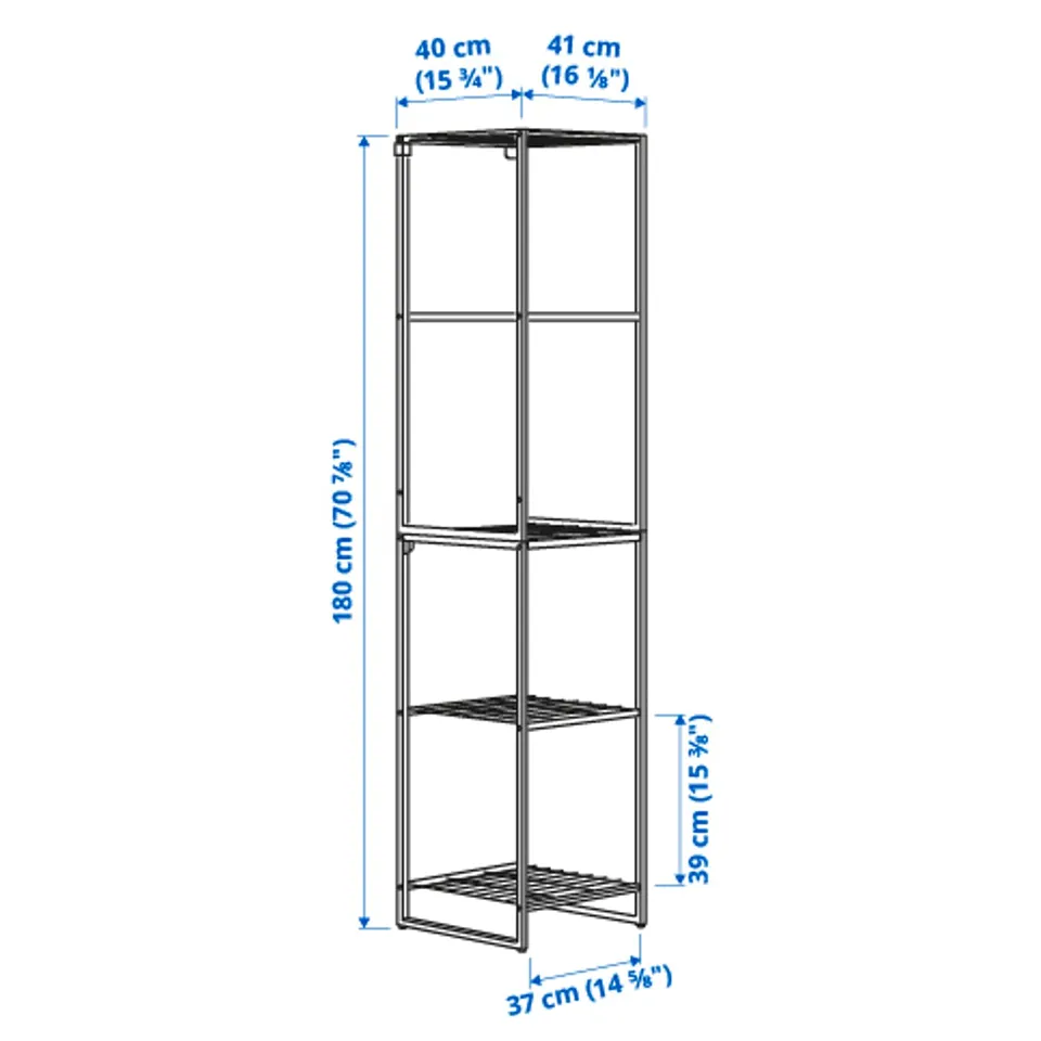 Illustration with measurements for the product: JOSTEIN.
