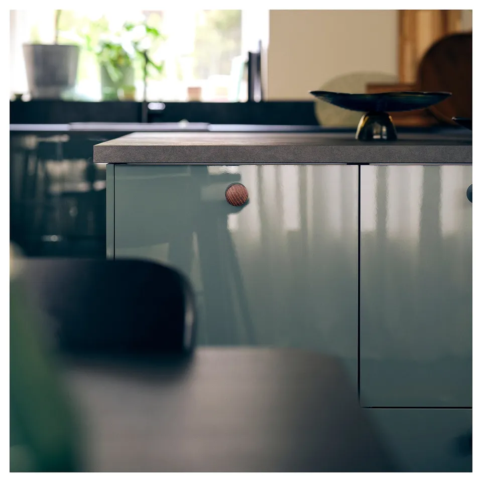 EKBACKEN Worktop, black/laminate, 186x2.8 cm