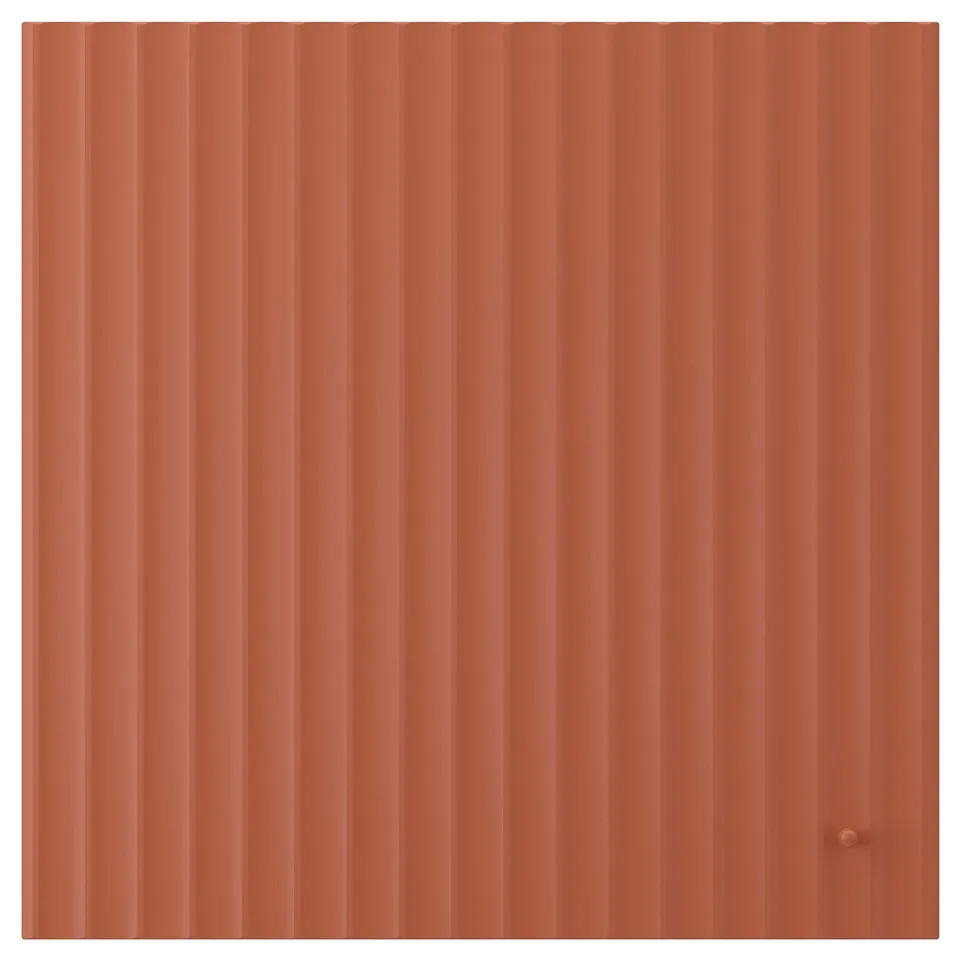 TERRSJÖ Door, red-brown wave pattern, 60x60 cm