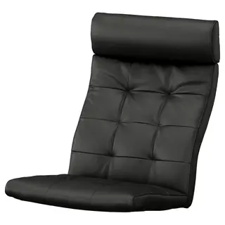 POÄNG armchair cushion, Grann black, Length 137 x Width 56 cm