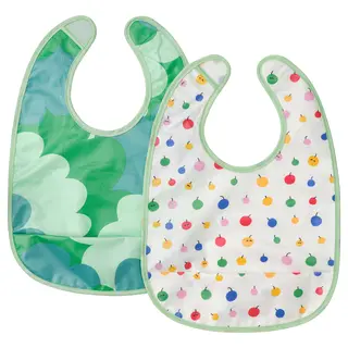GRÖNFINK bib, green, Width 27.5 x Length 38.5 cm
