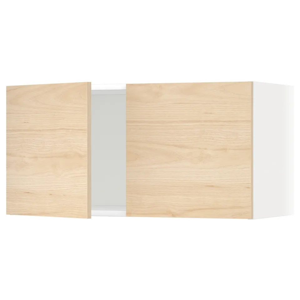 A light wooden cabinet.