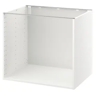 METOD base cabinet, white, Width 80 x Depth 60 x Height 70 cm