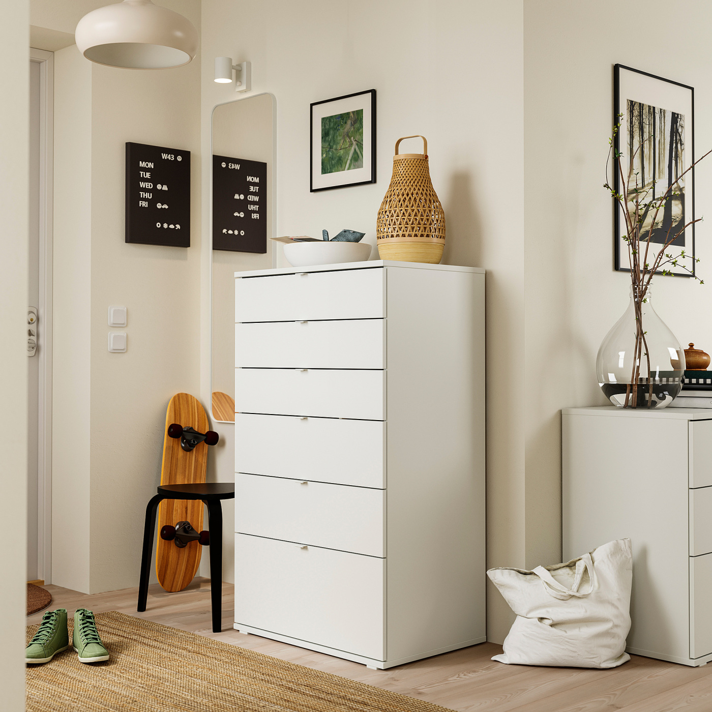 part: VIHALS chest of 6 drawers