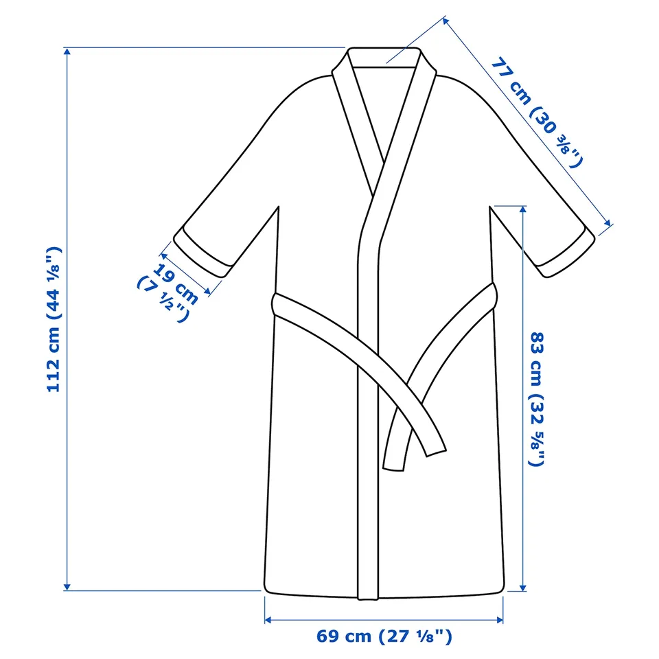 Illustration with measurements for the product: SKOGSSALLAT.