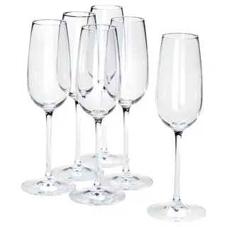 STORSINT champagne glass, clear glass, Height 23 cm