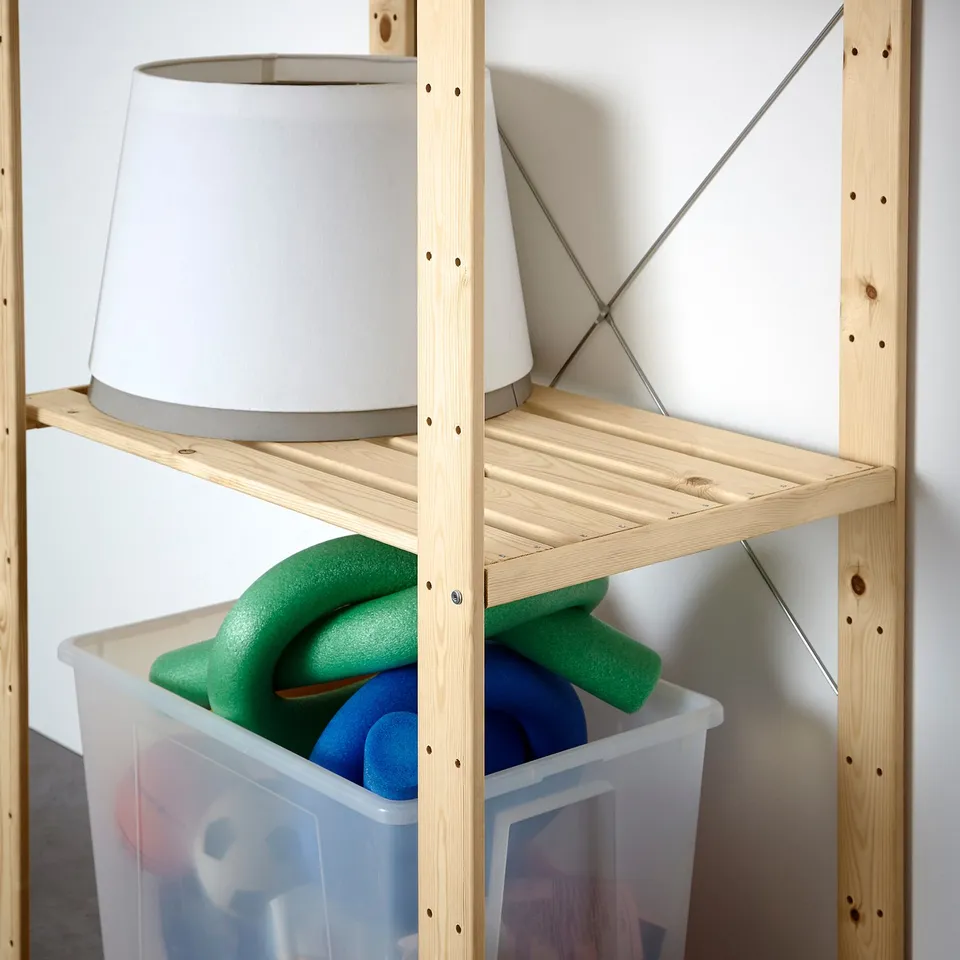 HEJNE 1 section, with end protectors/softwood, 78x50x172 cm