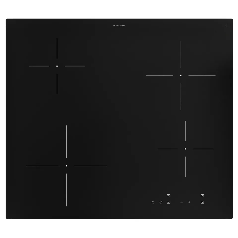 VILSTA Induction hob, IKEA 300 black, 59 cm