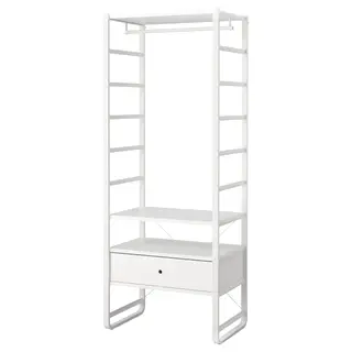 ELVARLI wardrobe combination, white, 84x55x216 cm