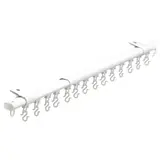 FRAMFUSIG single track rail with gliders, white, 100-180 cm