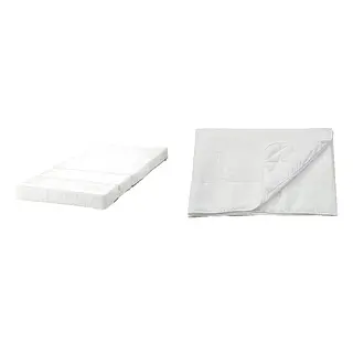 ÄNGSKORN/ÖMSINT set: pocket spring mattress for ext bed + mattress protector