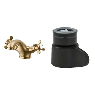RUNSKÄR/ÅBÄCKEN set: wash-basin mixer tap + mist nozzle for mixer tap