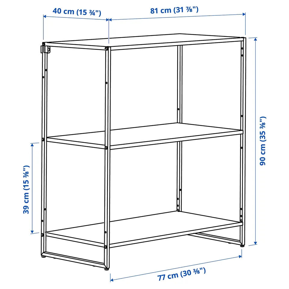 Illustration with measurements for the product: JOSTEIN.