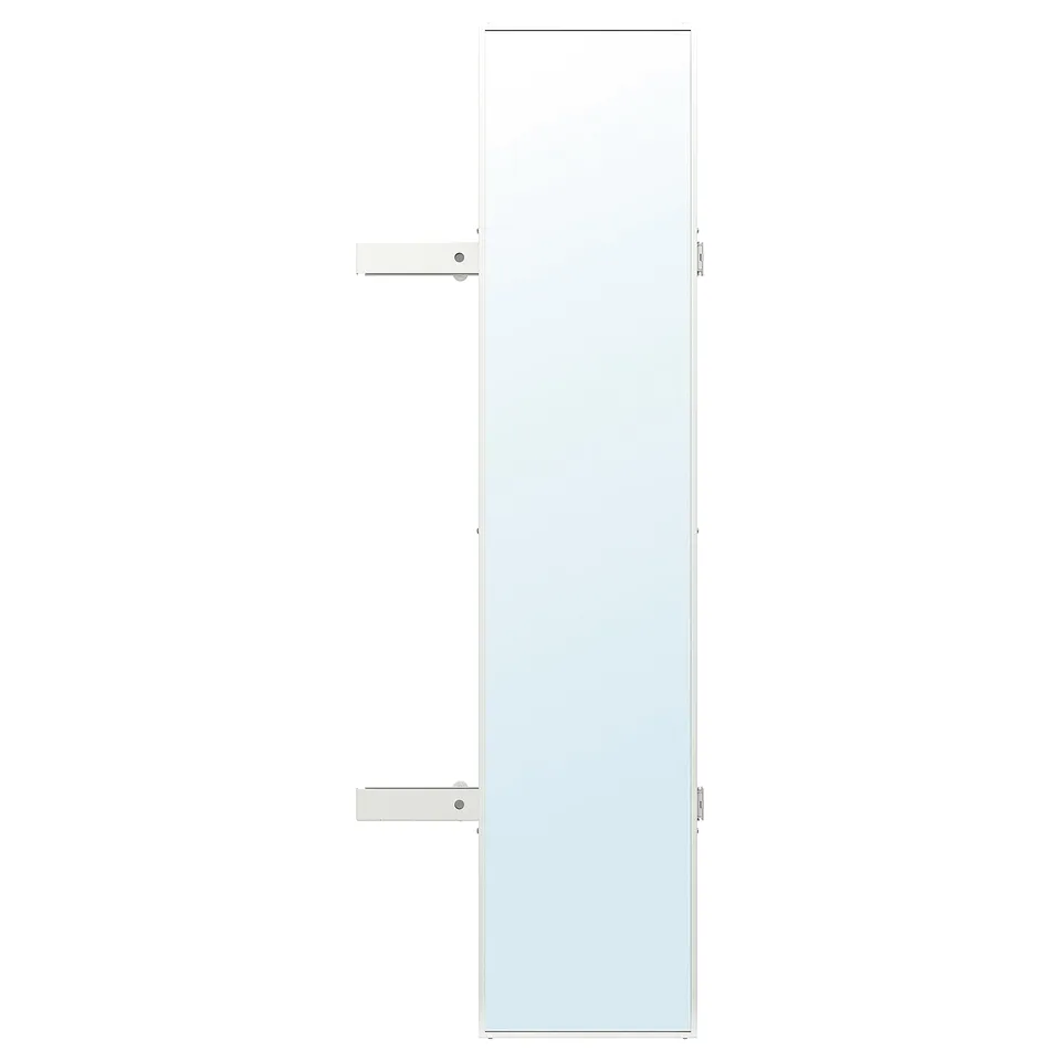 KOMPLEMENT Pull-out mirror, white, 28x130 cm