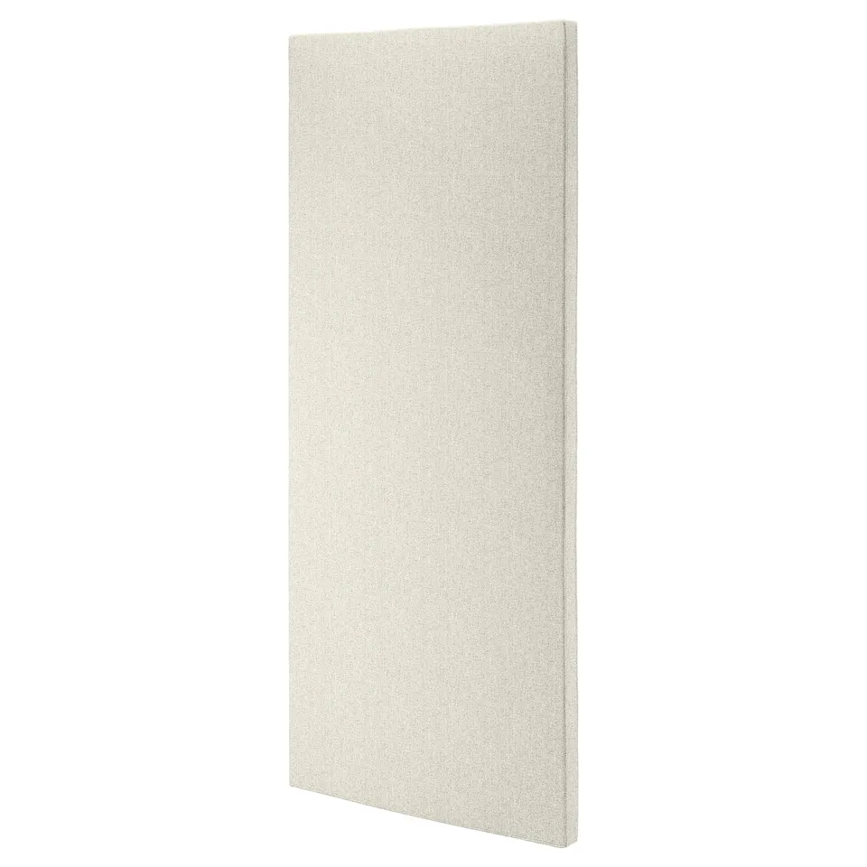 MITTZON acoustic screen: light grey, rectangular wall with dense fabric, dampens noise, ideal for offices.