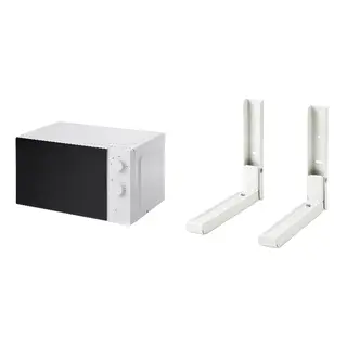 TILLREDA set: microwave oven + brackets for microwave oven