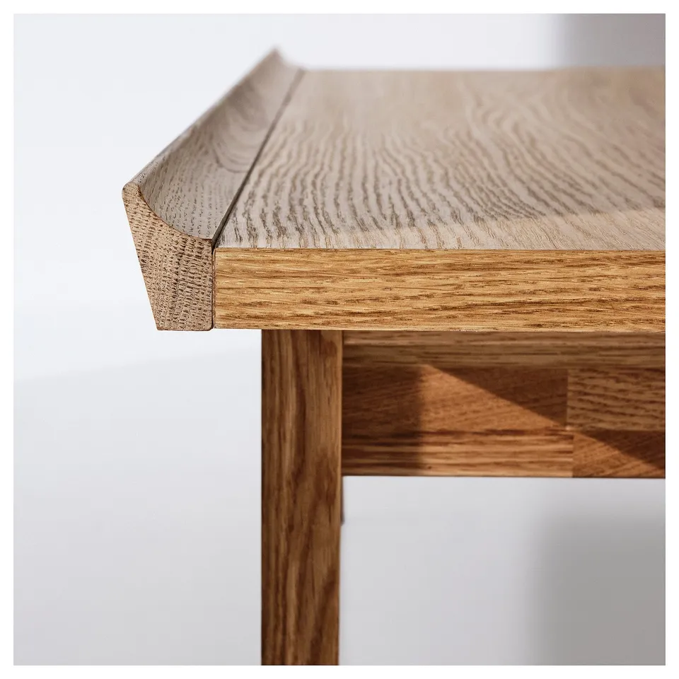GUTTANE Side table, oak, 58x39 cm