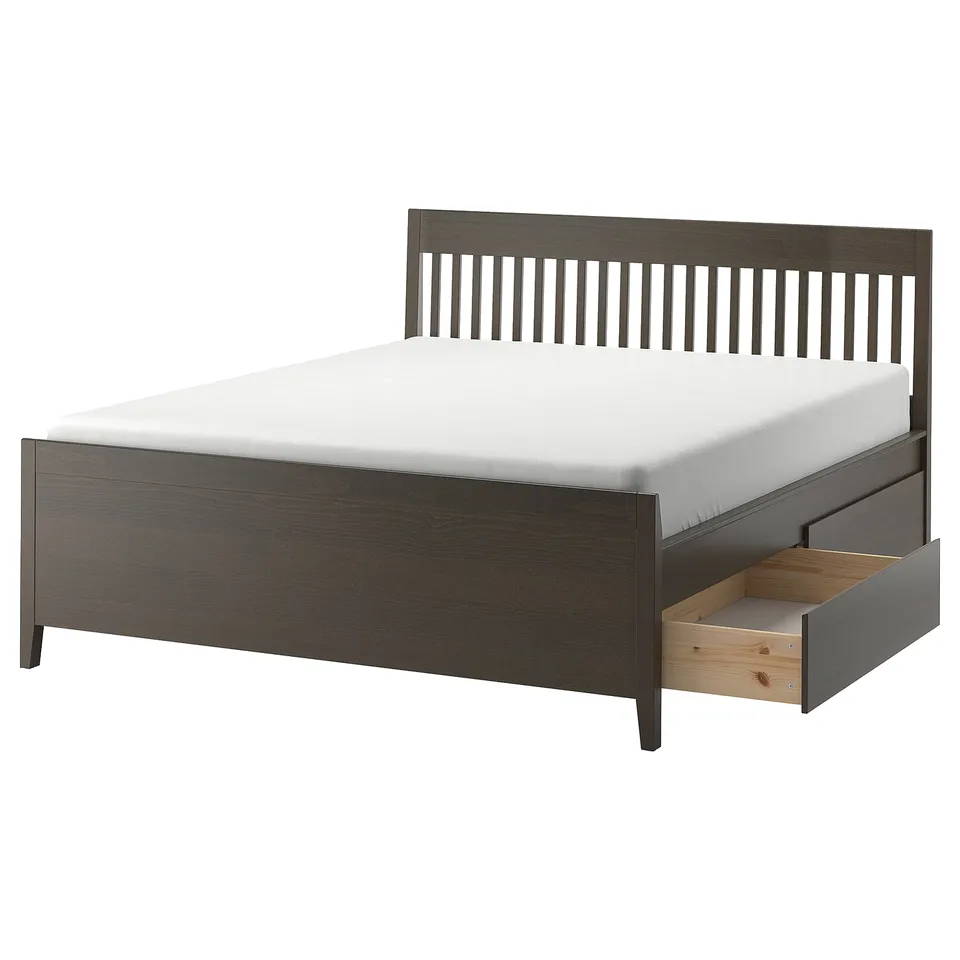 part: IDANÄS bed frame with storage