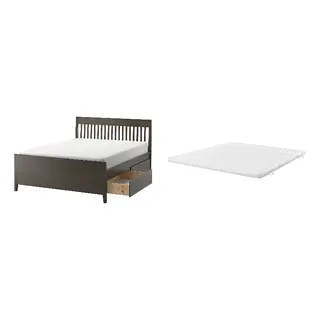 IDANÄS/ÅNNFJÄLLET Bed with 8cm thick mattress, coir, foam, super firm