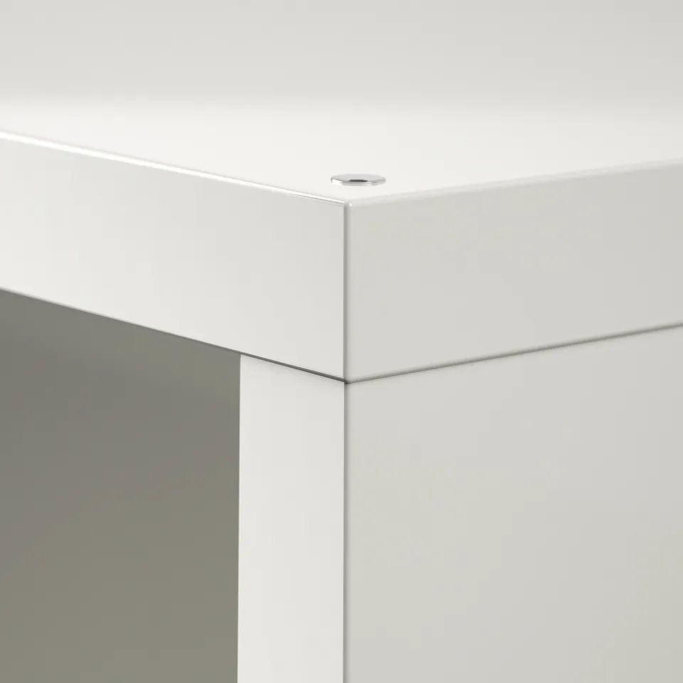 KALLAX Shelving unit, white/Dröna black, 77x39x77 cm