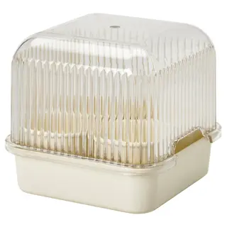 DOFTRIPS growing set, transparent/off-white, 16x16x14.5 cm