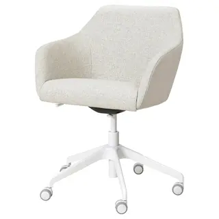 TOSSBERG / LÅNGFJÄLL conference chair, Gunnared beige/white, Width 68 x Depth 68 cm
