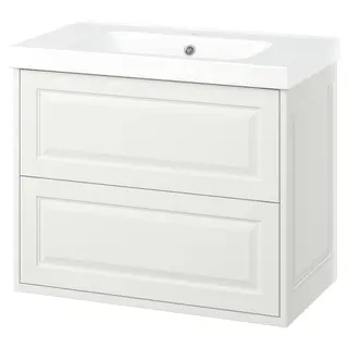 TÄNNFORSEN / ORRSJÖN wash-stnd w drawers/wash-basin, white, 82x49x69 cm