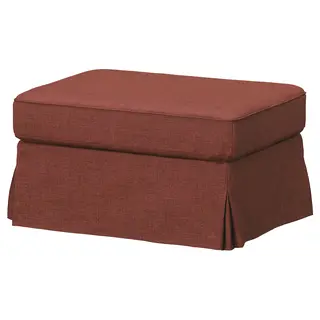 EKTORP cover for footstool, Kilanda brown-red
