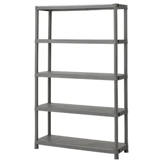 RUNMARÖ shelving unit, dark grey indoor/outdoor, Depth 40 x Height 188 x Width 120 cm