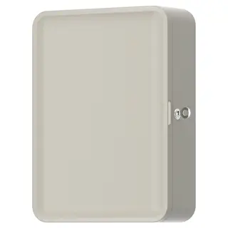 HUSBYÅN wall cabinet, grey-beige, 28x11x37.5 cm