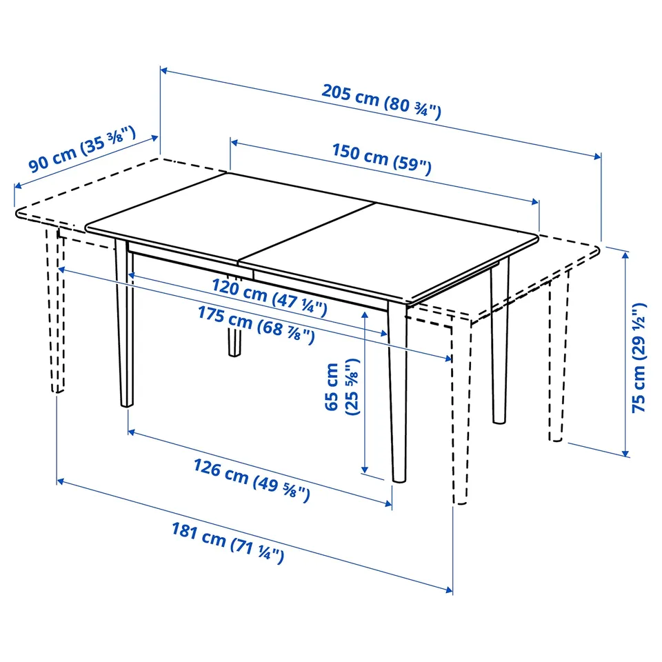 part: SKANSNÄS / GRÖNSTA table and 4 chairs