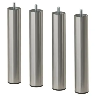 BJORLI leg, stainless steel colour, 20 cm