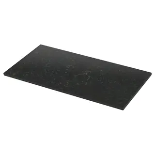 LOCKEBO custom made worktop, black marble effect/glass composite, 1 m²x4.0 cm