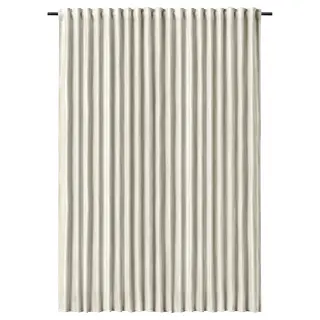 ANNAKAJSA room darkening curtain, 1 piece, white/with heading tape, Length 280 x Width 300 cm