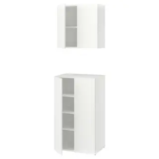 LASTARE storage combination, white, 60x42x201 cm